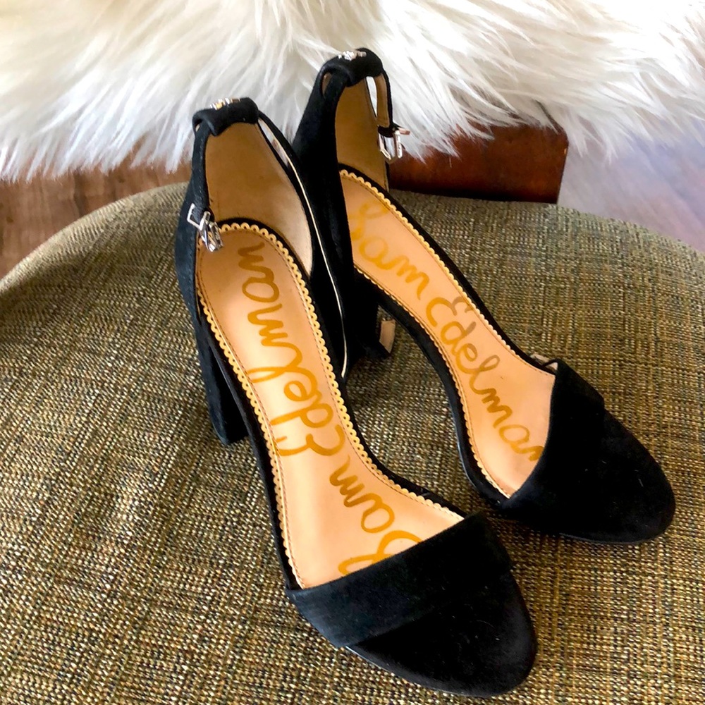 Black suede like Sam Edelman shoes - almost new